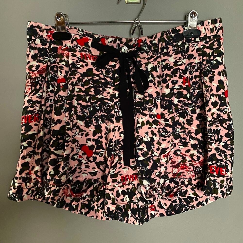 Zadig & Voltaire shorts Medium NWT comic book graphics Texas EU 40 baggy pull on